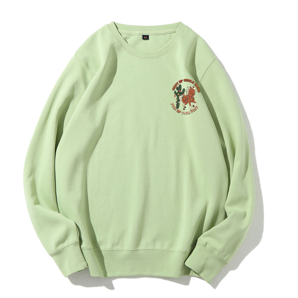Giddy up Jingle Horse Pick Up Your Feet Christmas Sweatshirt
