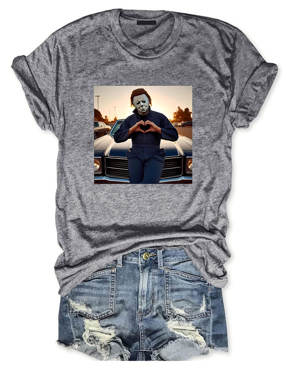Vintage Horror Movie Funny T-shirt