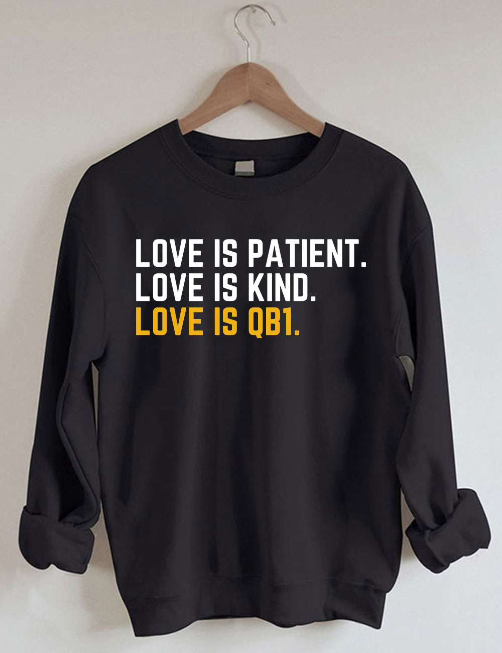 Love Is Patient Green Bay Football Sweatshirt