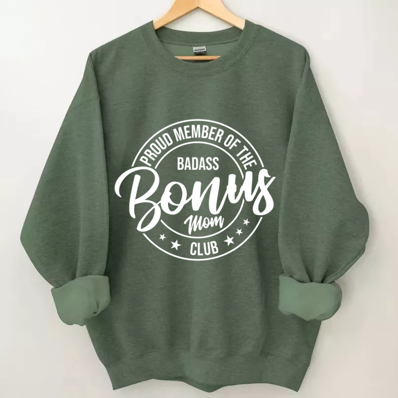 Bonus Mom Club Sweatshirt-Shehaha