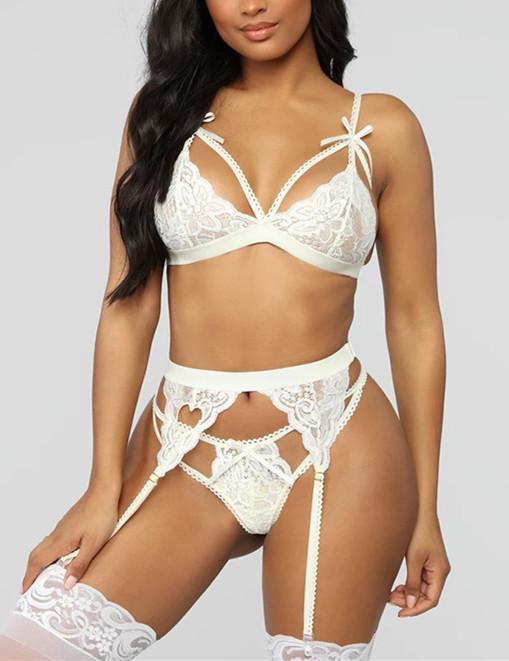 Lace Bowtie Lingerie Set