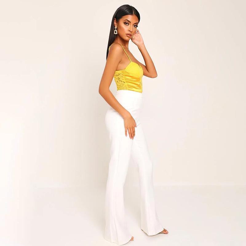Lace Satin Splicing Bodysuit