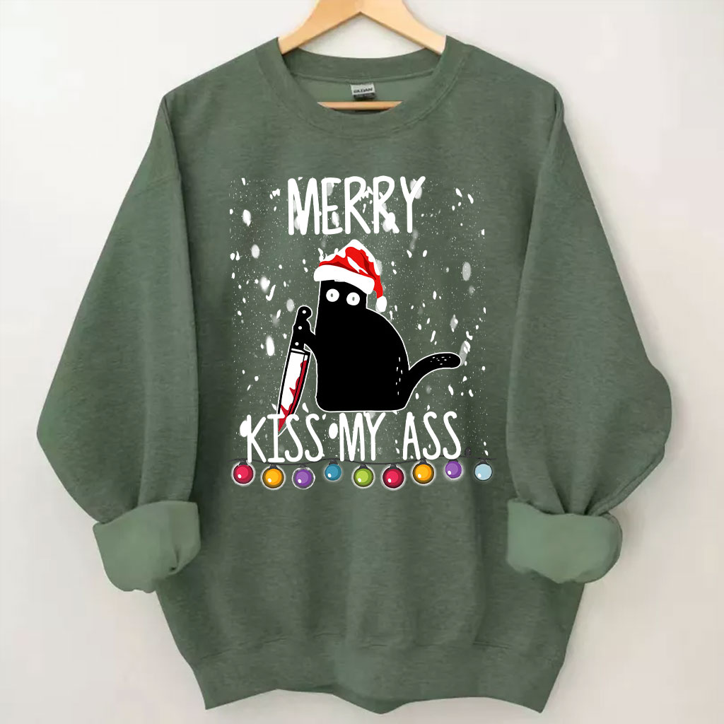 Black Cat Christmas Sweatshirt