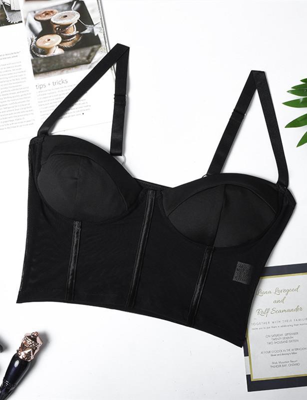 Solid Color Spaghetti Strap Crop Top