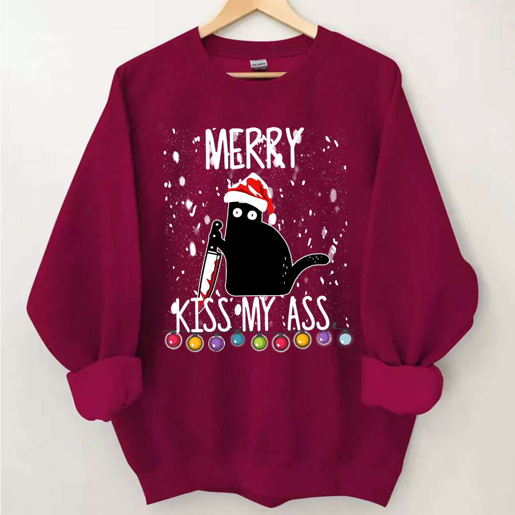 Black Cat Christmas Sweatshirt