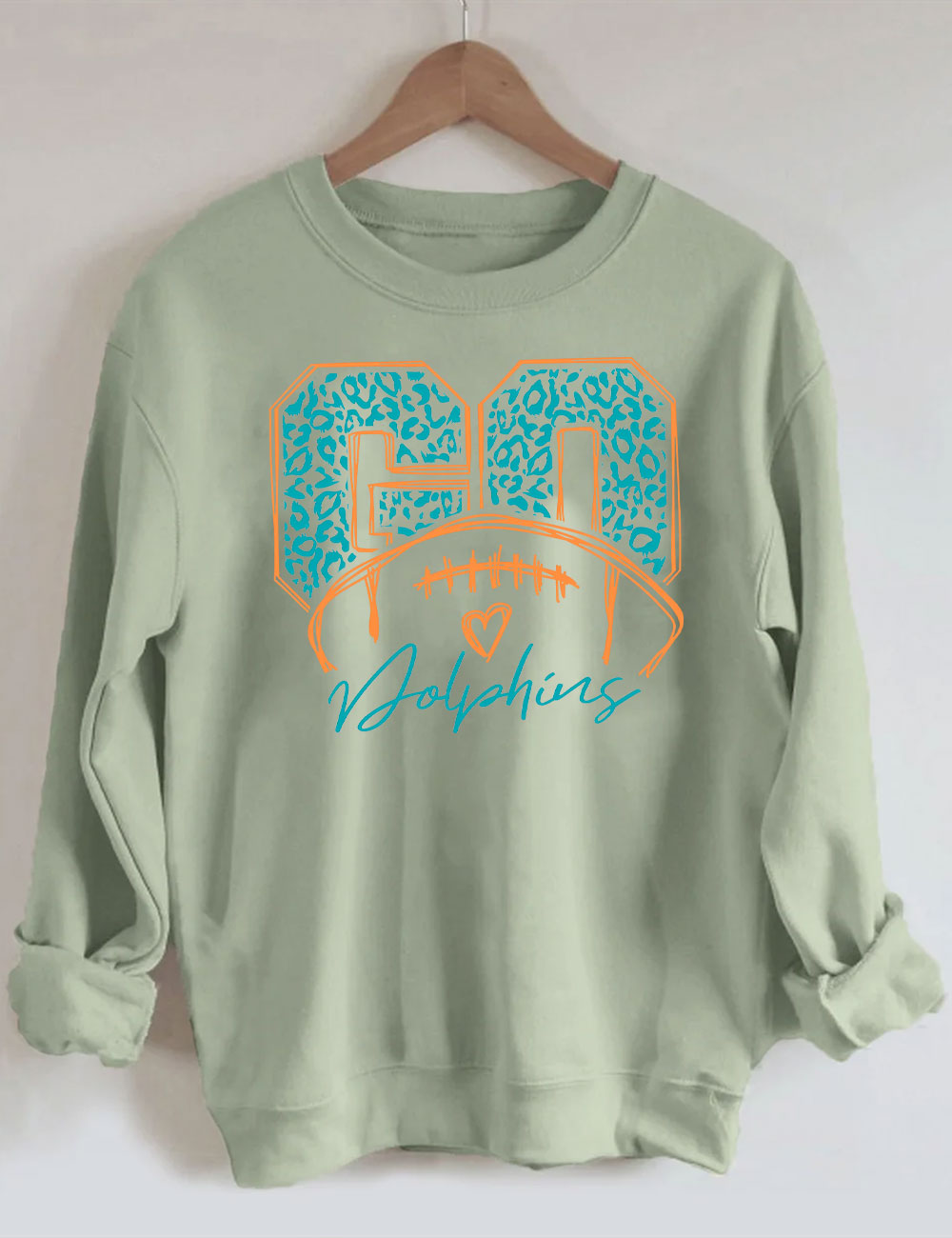 Go Dolphins Football Sweatshirt