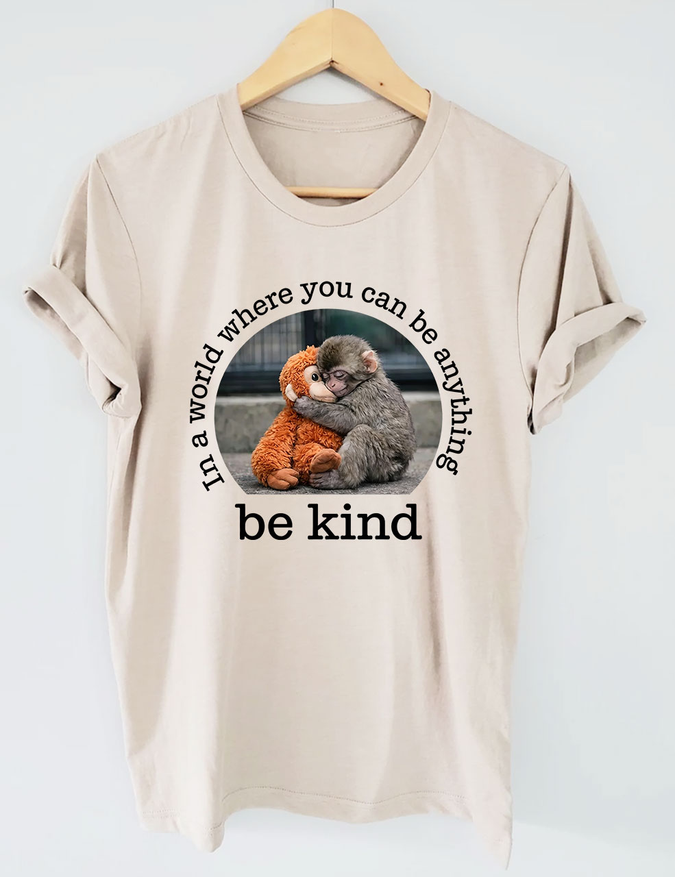 Baby Monkey Punch with Plush Toy T-Shirt