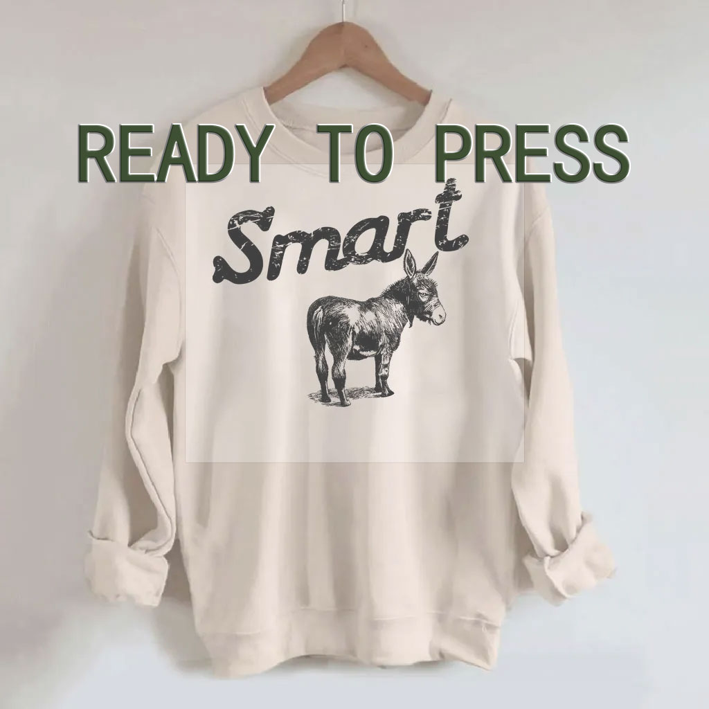 Smart Ass Donkey DTF Heat Transfer