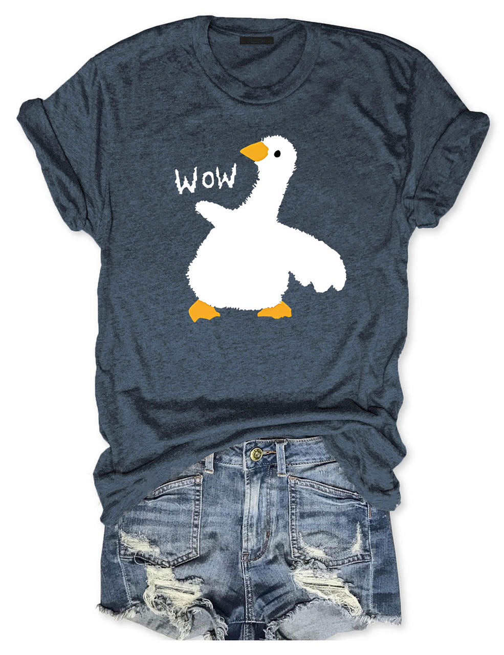 Wow Cartoon Duck T-Shirt