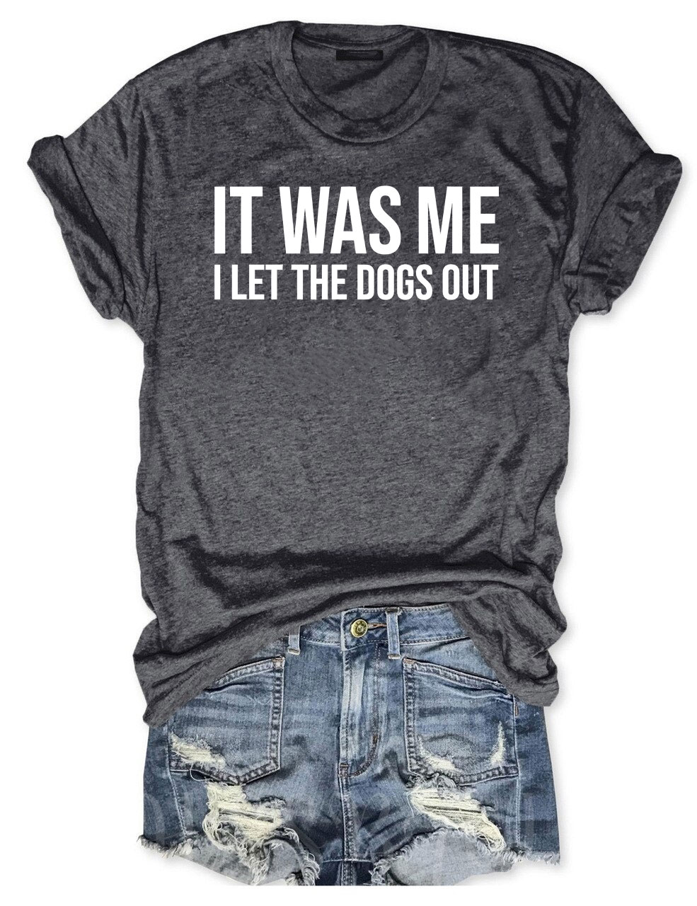 It Was Me I Let The Dogs Out T-shirt