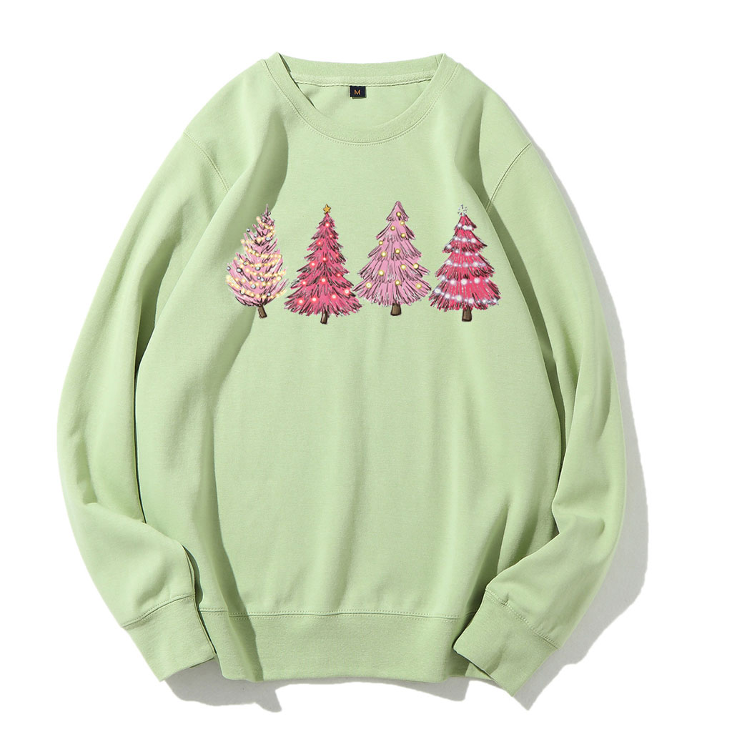 Pink Christmas Tree Sweatshirt