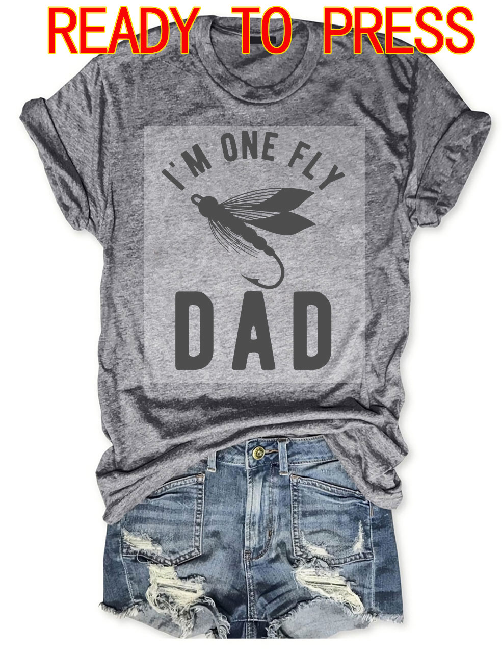 Fly Fishing Dad  DTF Heat Transfer