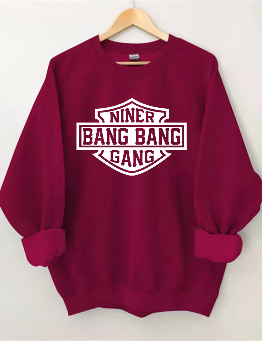 Bang Bang Niner Gang Football Sweatshirt