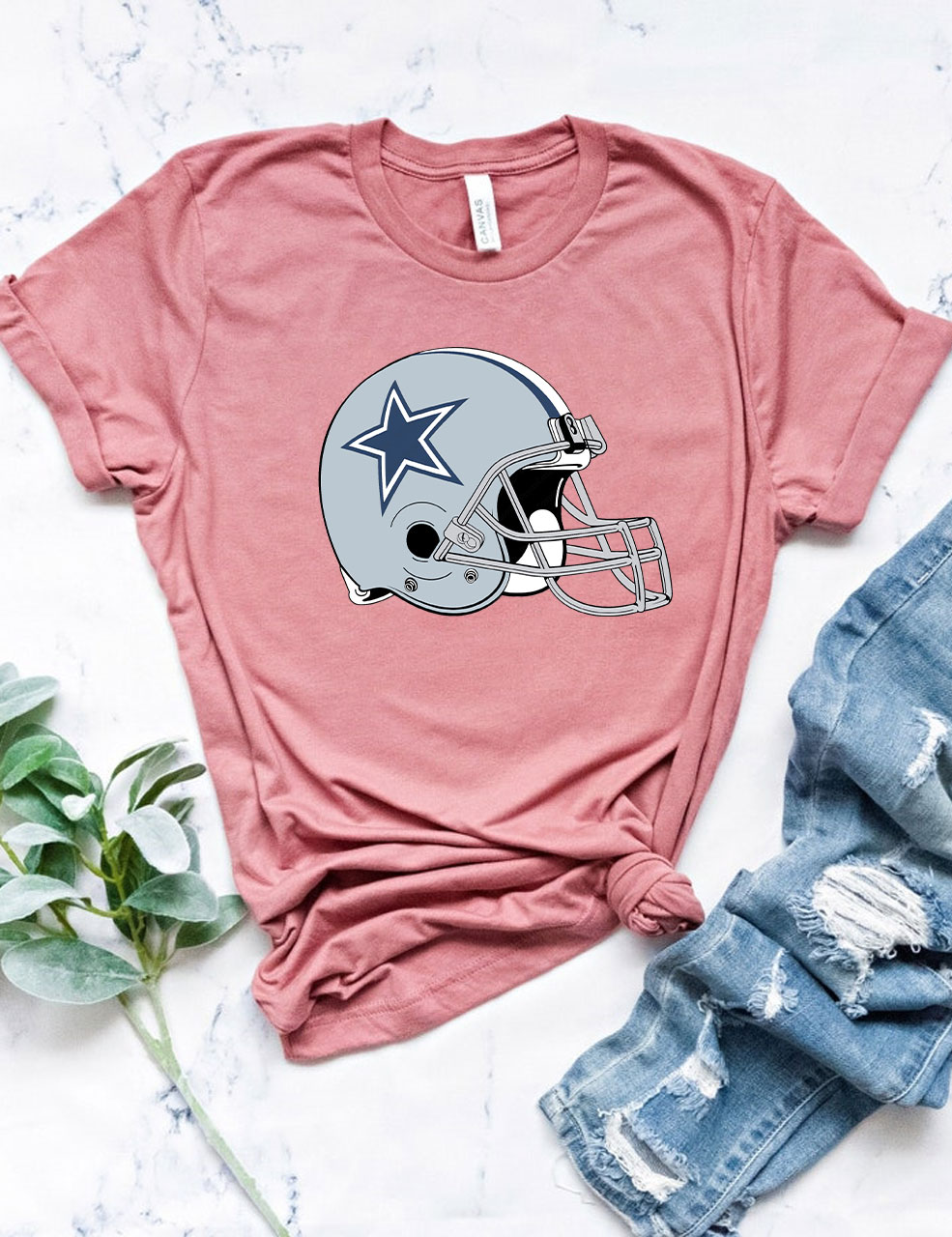 Cowboys Helmet Football T-Shirt