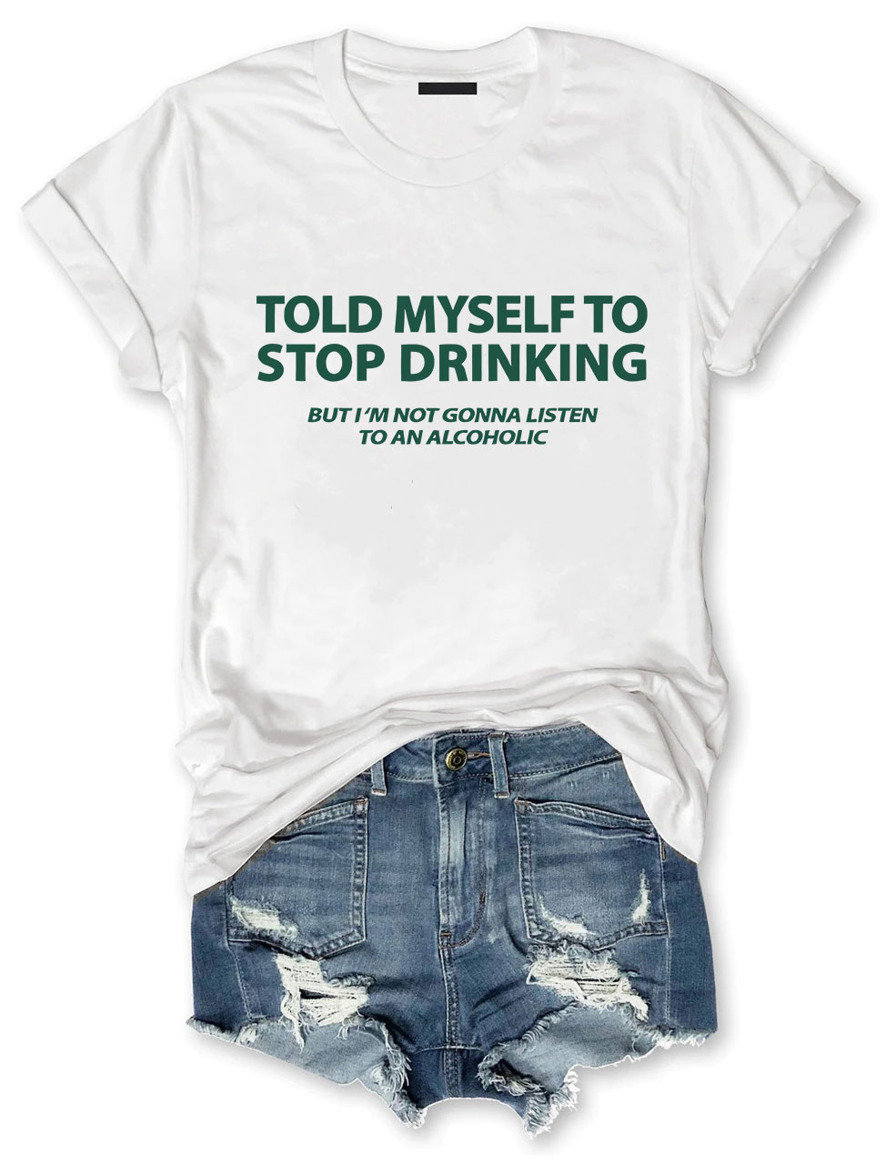 Today Myself To Stop Drinking Funny T-Shirt