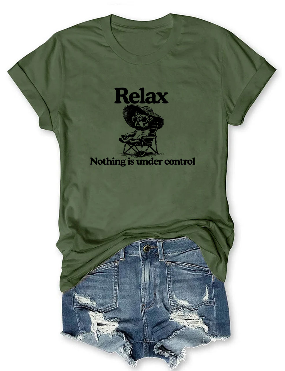 Relax Summer French Bulldog T-shirt