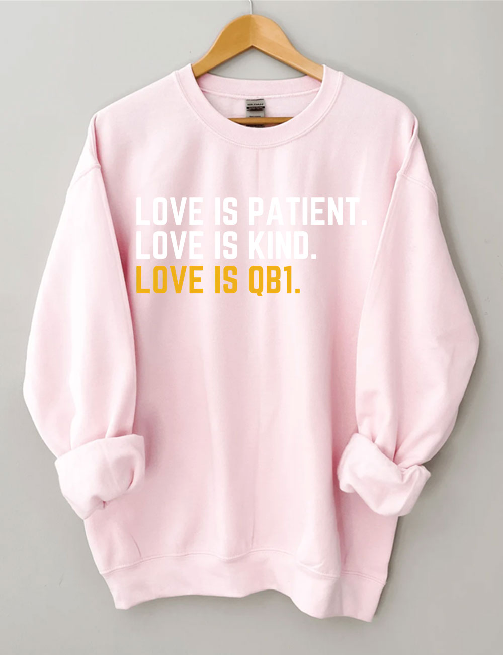 Love Is Patient Green Bay Football Sweatshirt