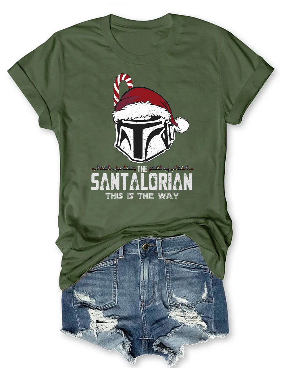 Star Wars Santalorian Funny T-shirt