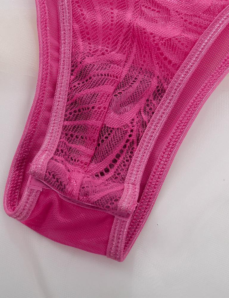 Lace Hollow Out Push Up Bodysuit