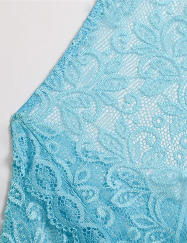Floral Lace Hollow Out Bodysuit