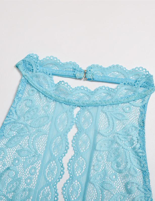 Floral Lace Hollow Out Bodysuit