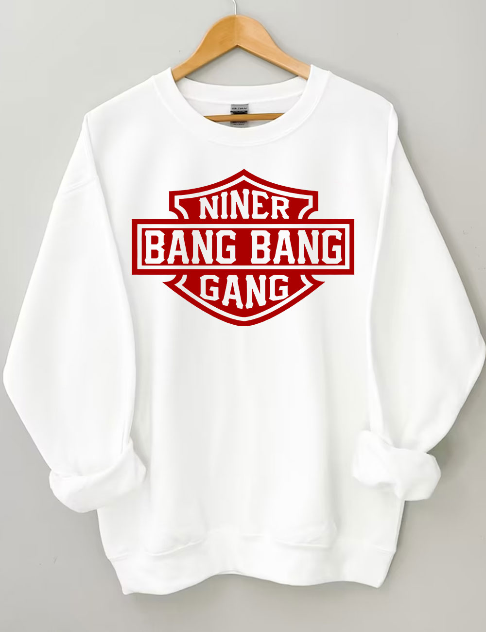 Bang Bang Niner Gang Football Sweatshirt