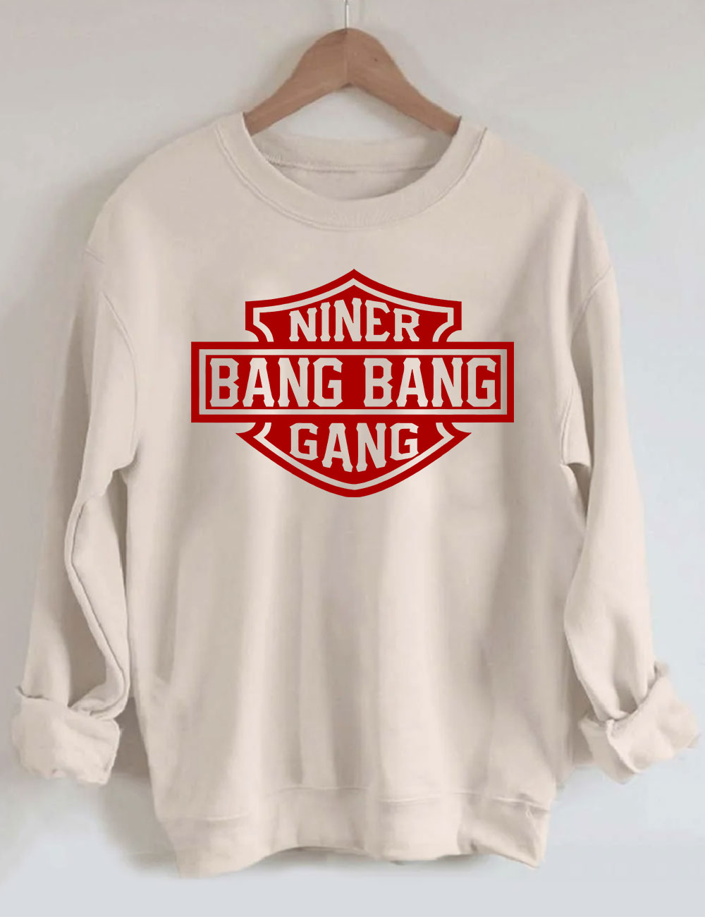 Bang Bang Niner Gang Football Sweatshirt