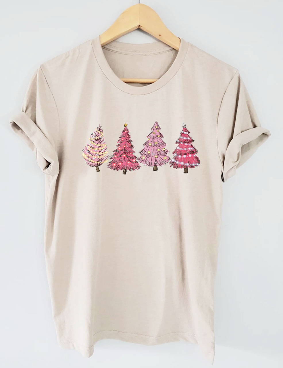 Pink Christmas Tree T-Shirt