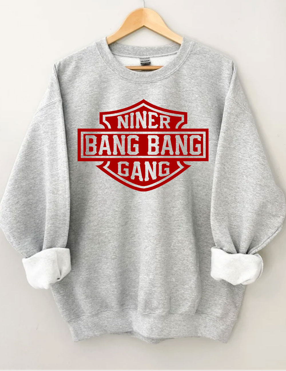 Bang Bang Niner Gang Football Sweatshirt