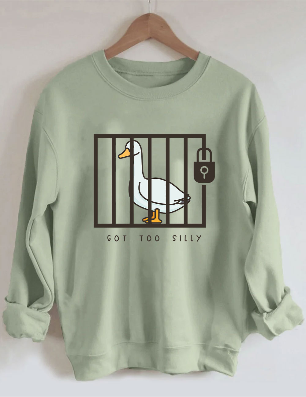 Funny Prison Got Too Silly Goose Sweatshirt