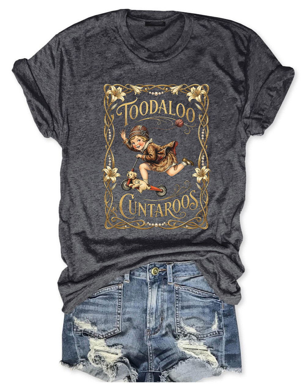Retro Roller Girl T-Shirt