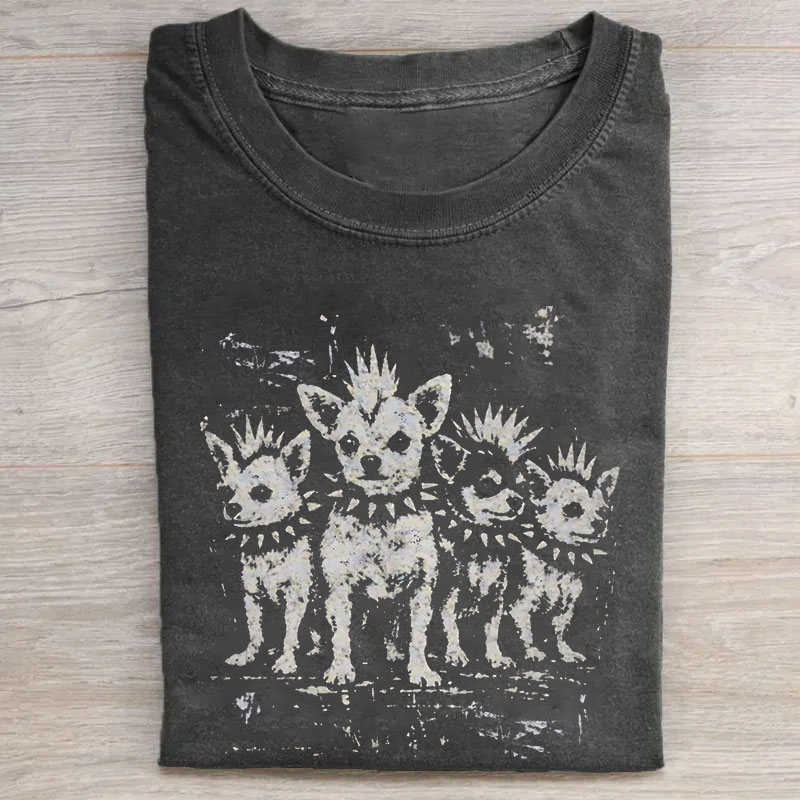 Vintage Punk Chihuahua T-shirt