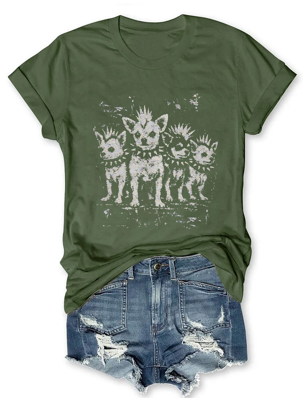 Vintage Punk Chihuahua T-shirt