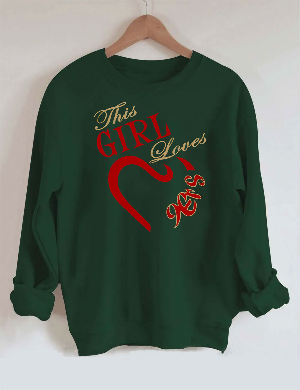 The Girl Loves 9ers San Francisco Football Sweatshirt