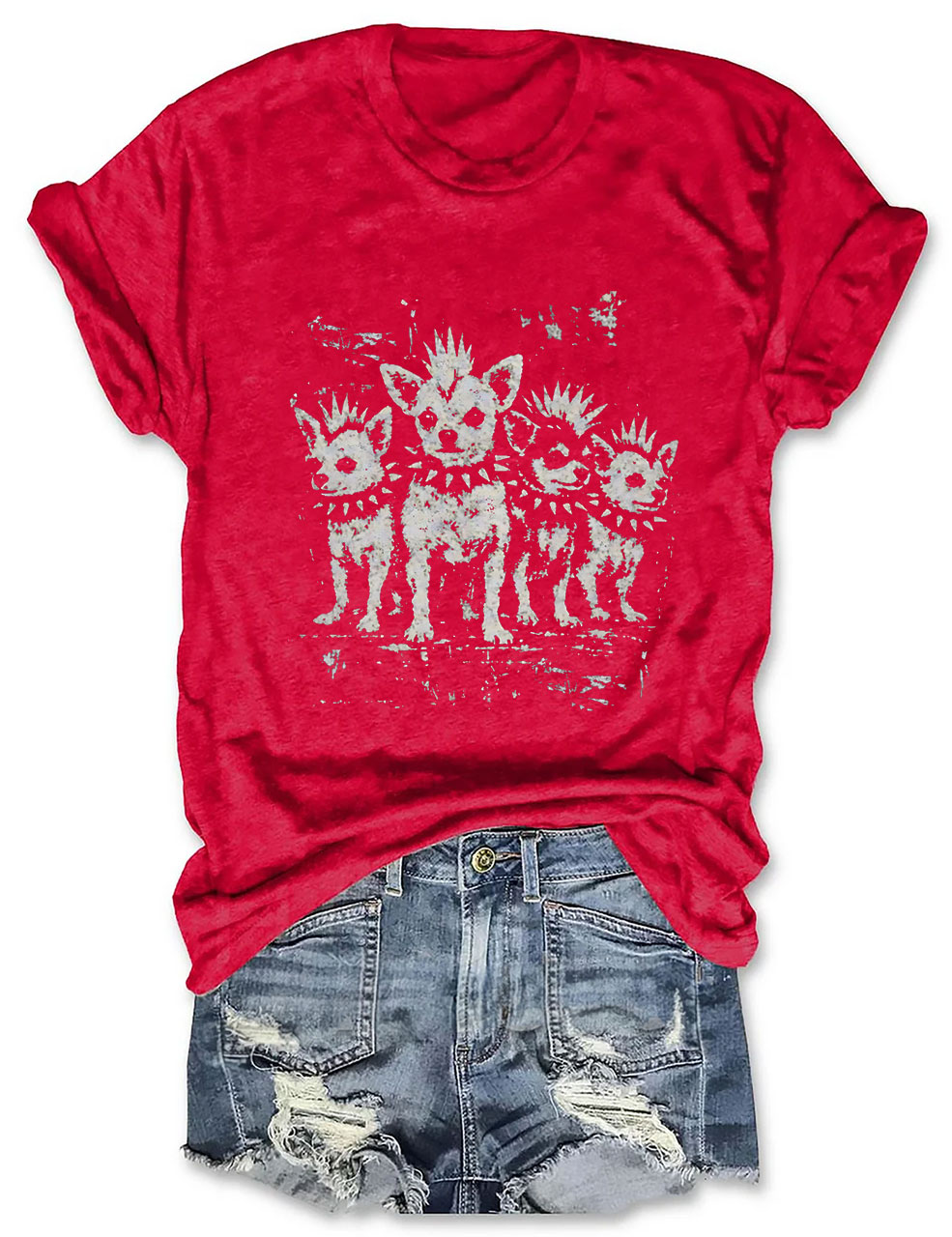 Vintage Punk Chihuahua T-shirt