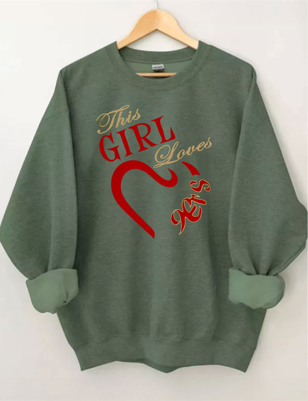 The Girl Loves 9ers San Francisco Football Sweatshirt