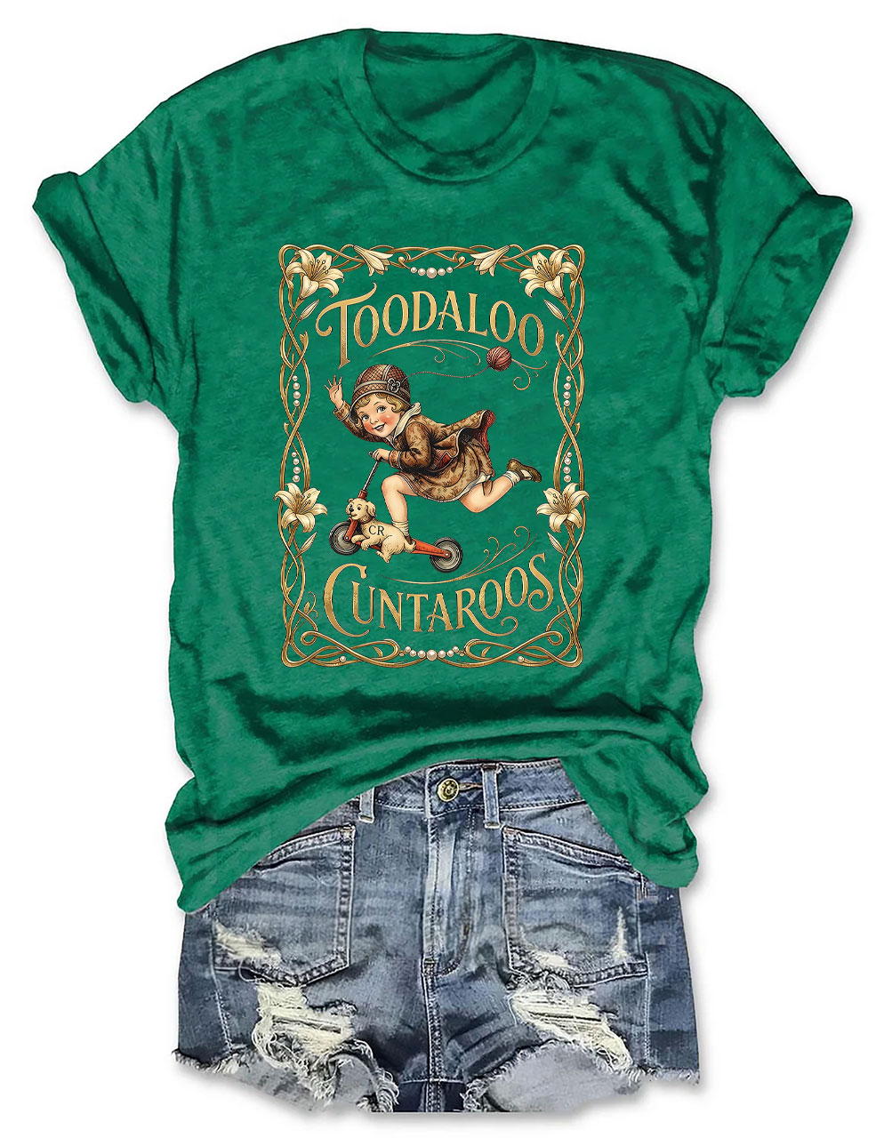 Retro Roller Girl T-Shirt