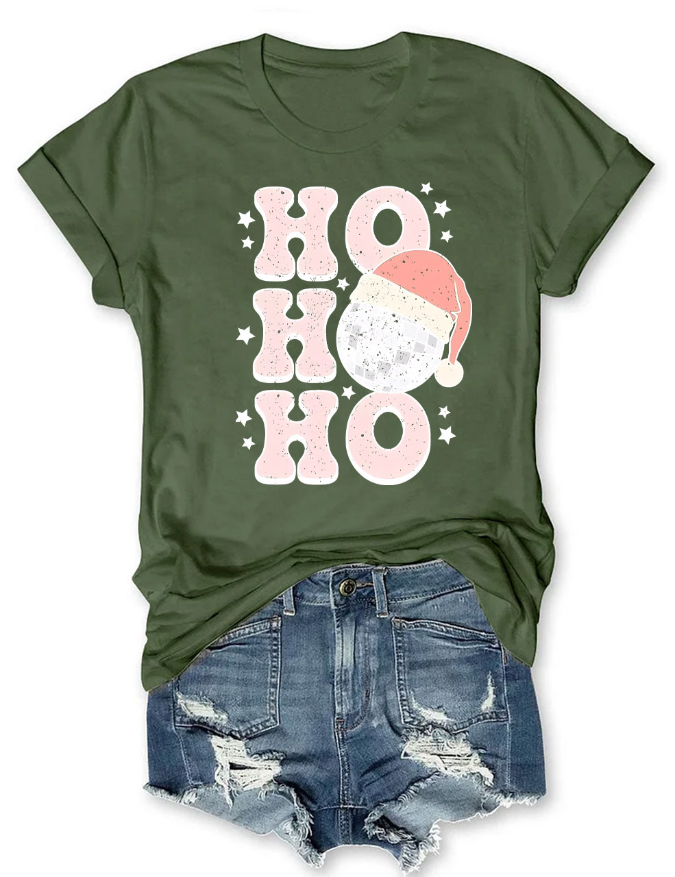 Retro Christmas graphic T Shirt