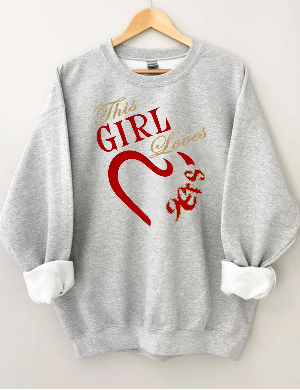 The Girl Loves 9ers San Francisco Football Sweatshirt