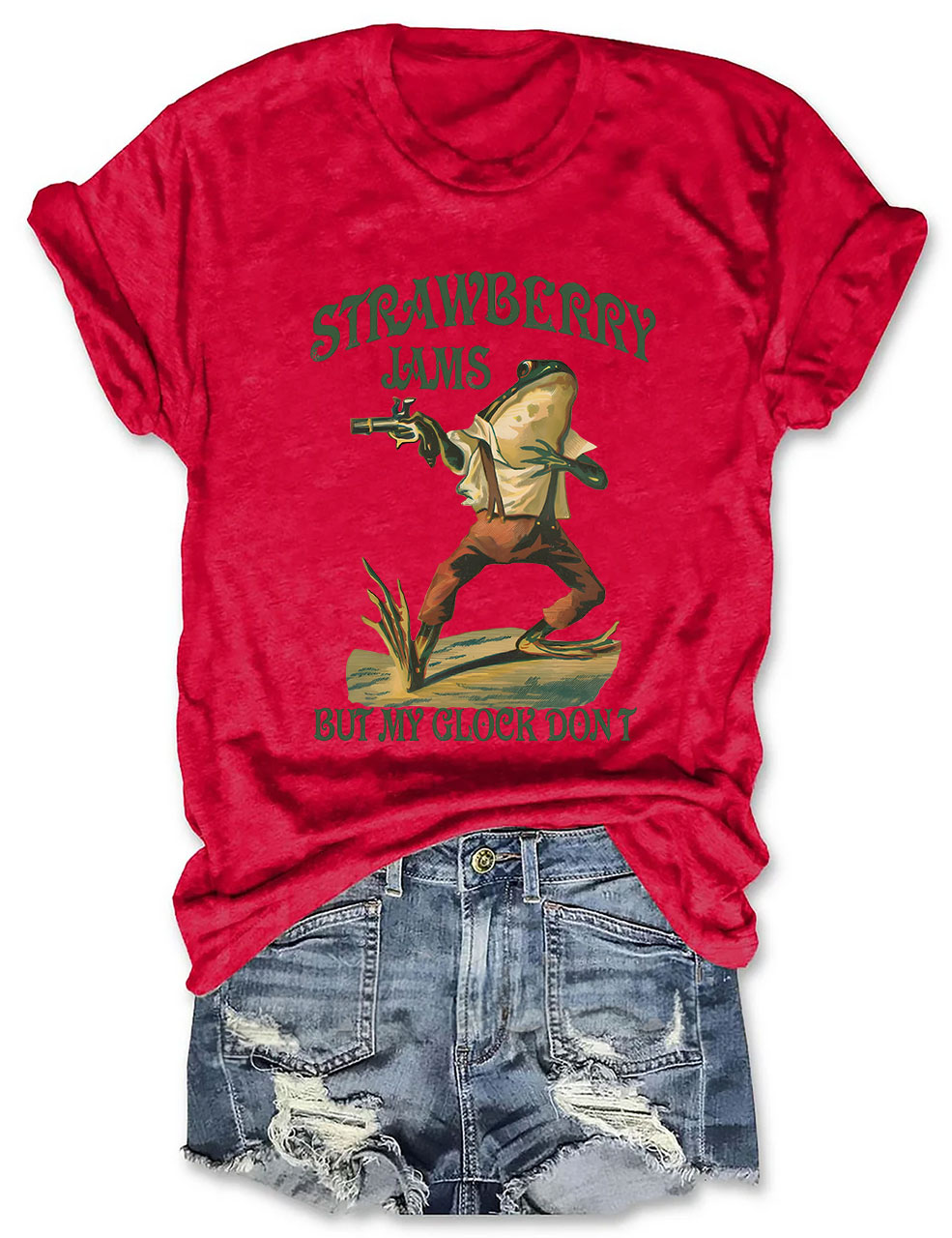 Strawberry Jams But My Glock Don't T-shirt