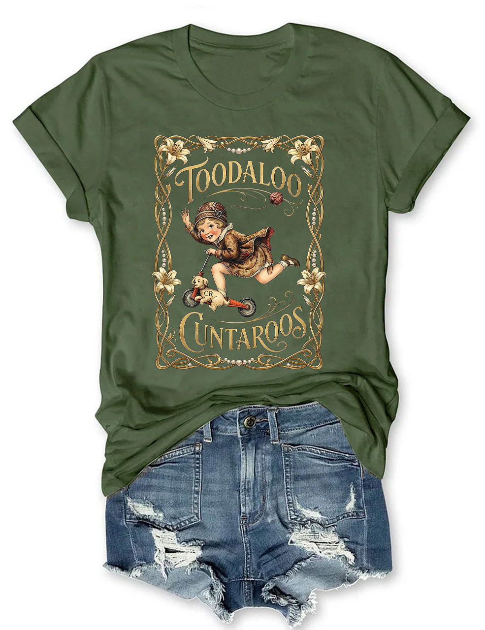 Retro Roller Girl T-Shirt