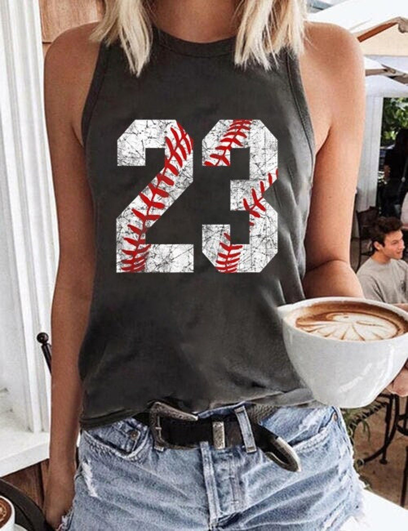 Baseball Numbers Tank