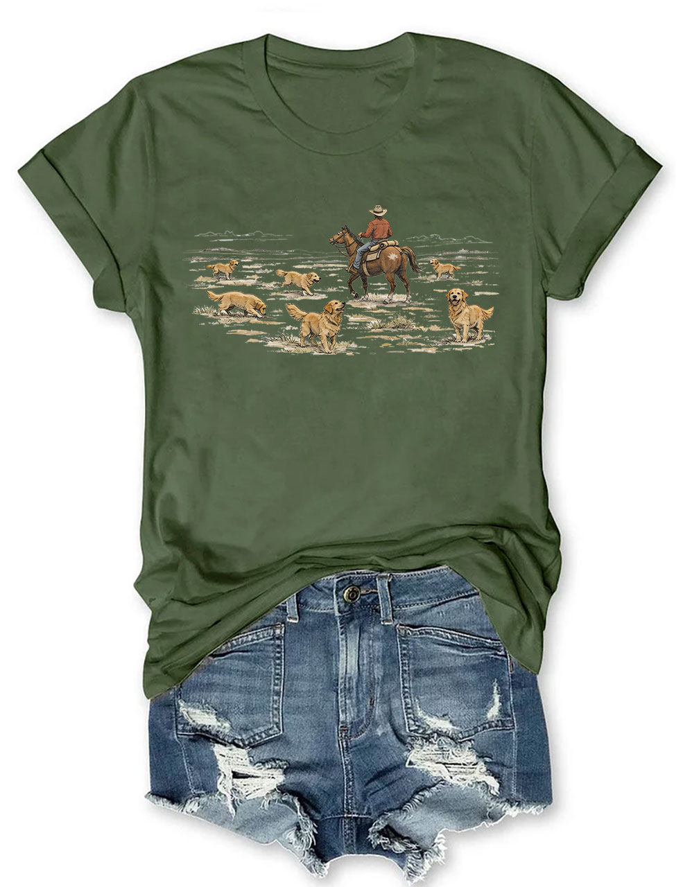 Western Golden Retriever T-shirt