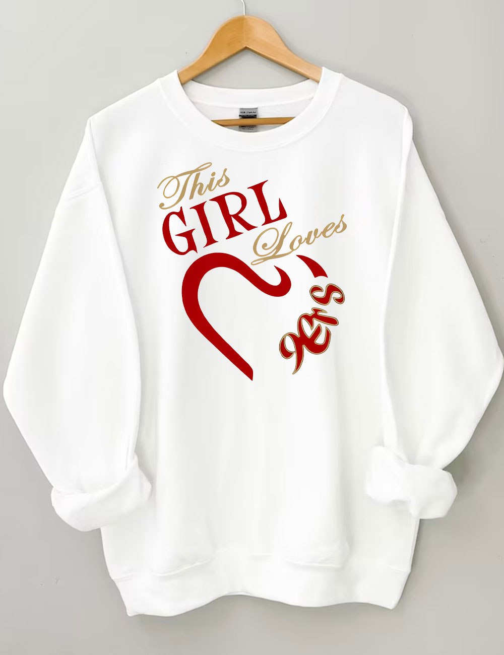 The Girl Loves 9ers San Francisco Football Sweatshirt