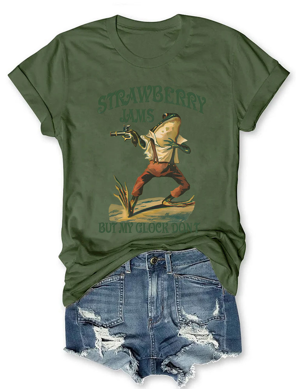 Strawberry Jams But My Glock Don't T-shirt