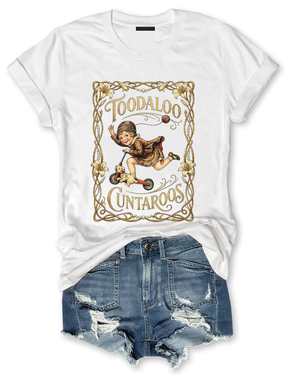Retro Roller Girl T-Shirt