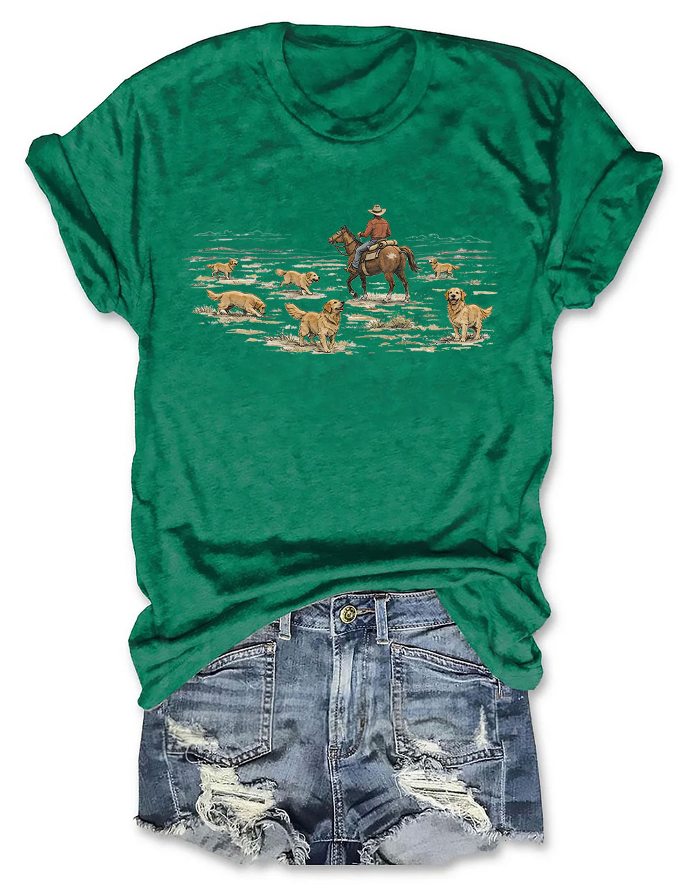 Western Golden Retriever T-shirt
