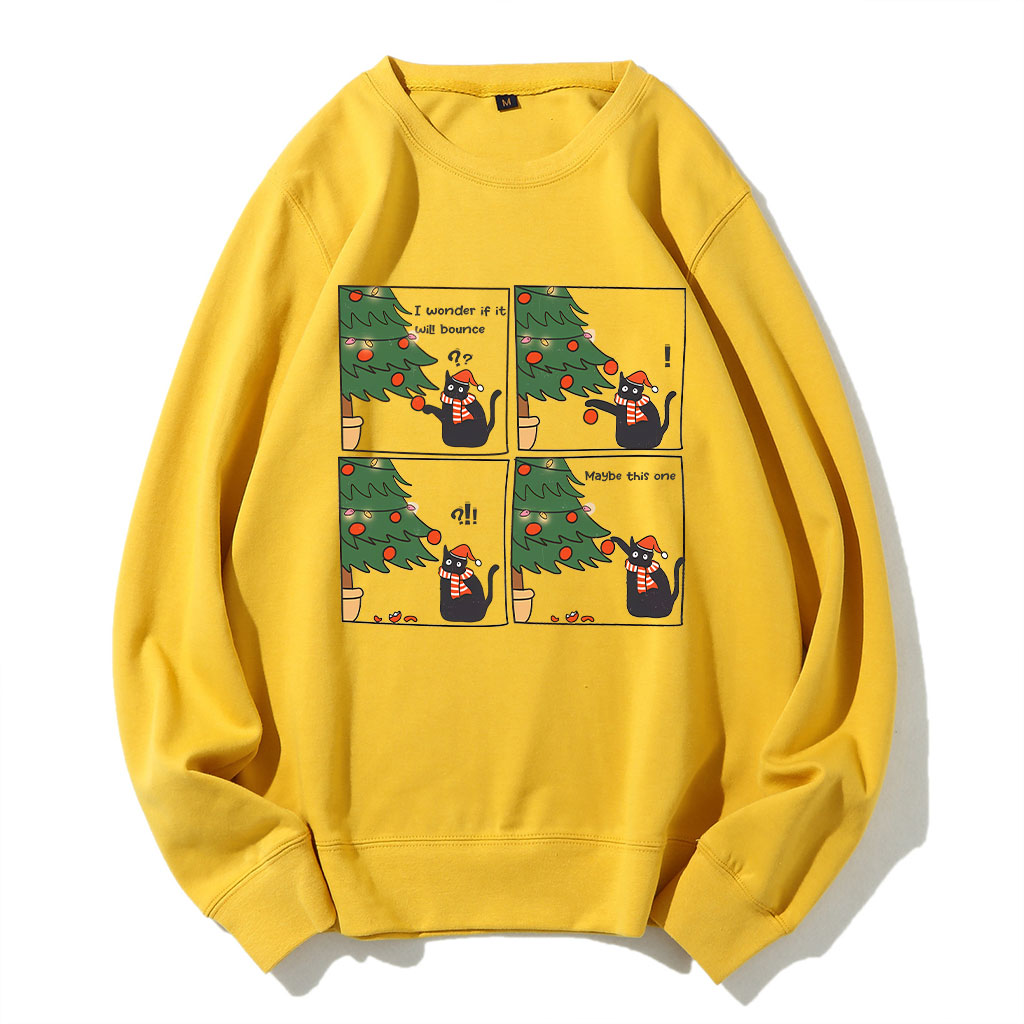 Funny Christmas Cat Sweatshirt