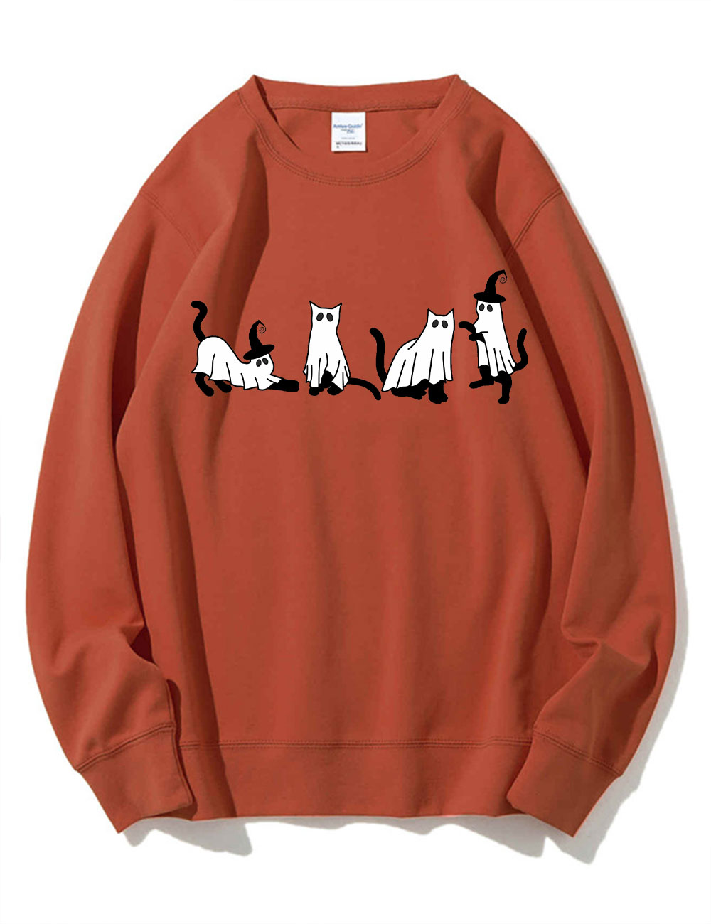 Halloween Ghost Cat Sweatshirt
