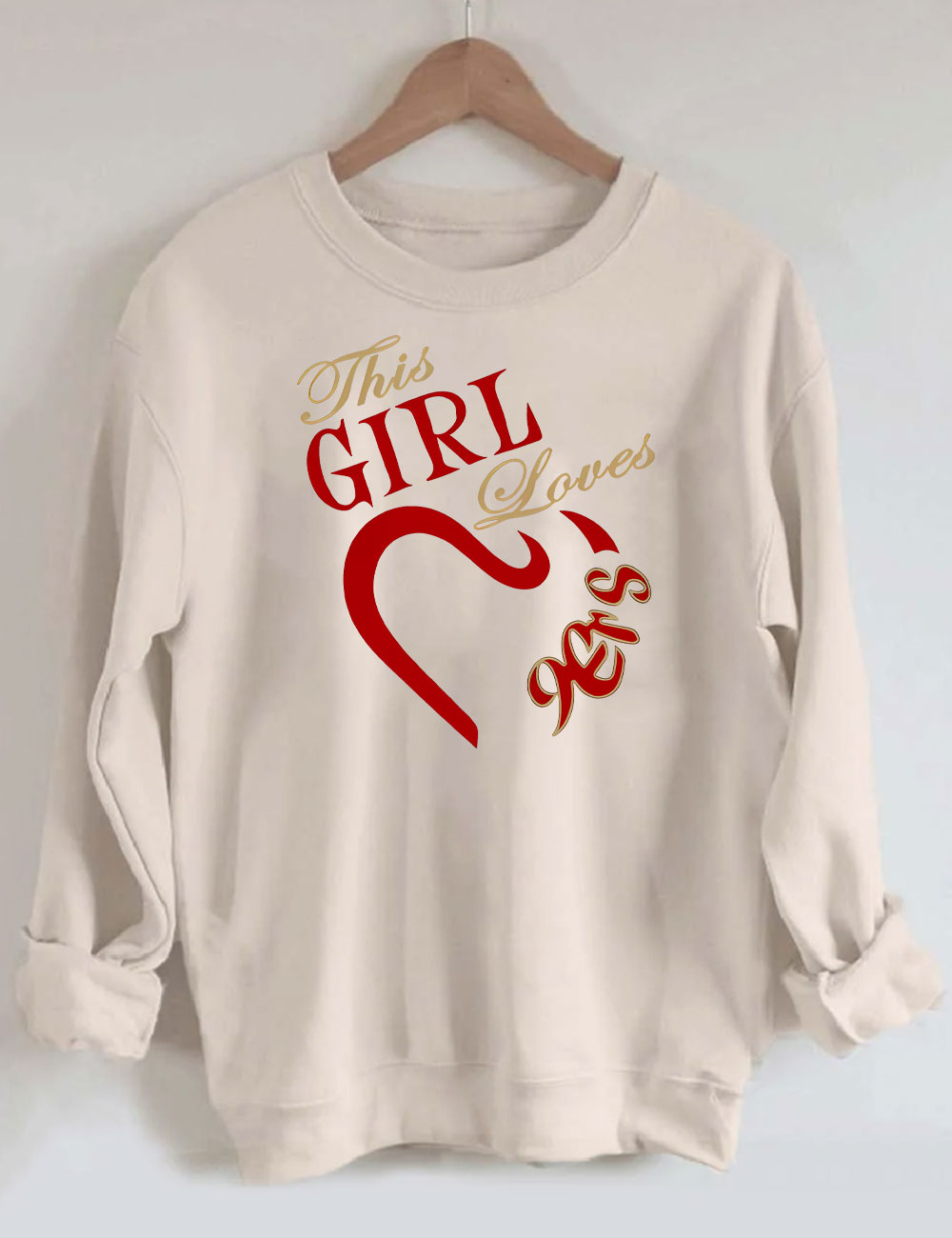 The Girl Loves 9ers San Francisco Football Sweatshirt